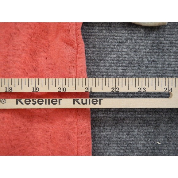 A.N.A. A New Approach Blouse Top Women's Size 0X Green Pink Colorblock Tie Front - Picture 7 of 8